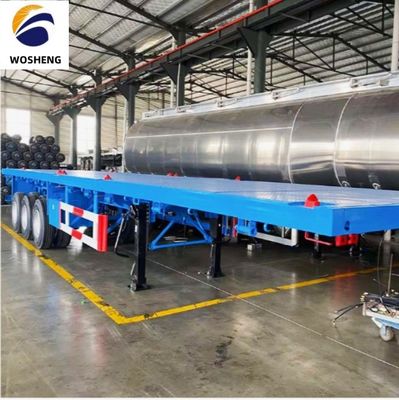 3 Achsen flacher Semi-Anhänger für 20 Fuß oder 40 Fuß Container Transport Rim 9.0-22.5