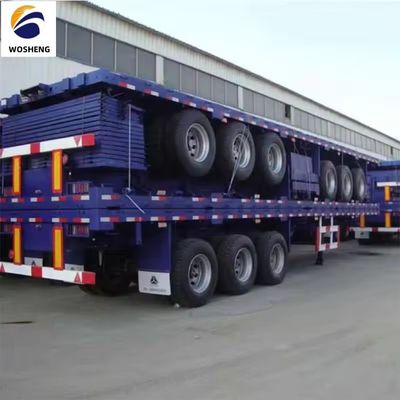 3 Achsen flacher Semi-Anhänger für 20 Fuß oder 40 Fuß Container Transport Rim 9.0-22.5