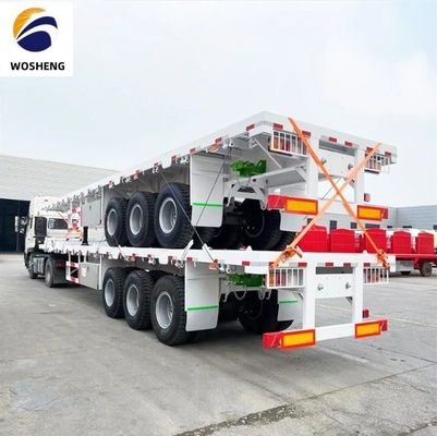 3 Achsen flacher Semi-Anhänger für 20 Fuß oder 40 Fuß Container Transport Rim 9.0-22.5