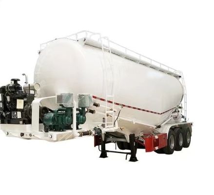 Tank Halbanhänger Anpassungsfähiges Aluminium Schüttgut Zement Pneumatik für Lkw-Funktion