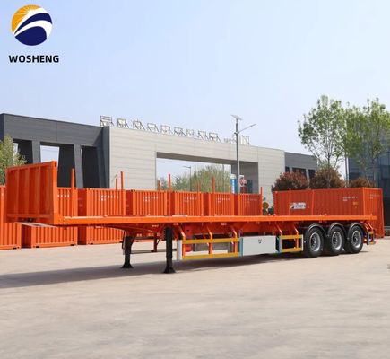 3 Achsen Flachbett-Lkw-Anhänger Die beste Wahl für den Transport von 20 Fuß- und 40 Fuß-Containern