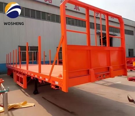 3 Achsen Flachbett-Lkw-Anhänger Die beste Wahl für den Transport von 20 Fuß- und 40 Fuß-Containern