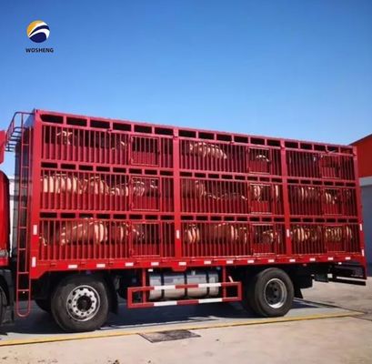 3 Achsen Hochzaun Semi-Anhänger für den Transport von Rindern Kuh mit Rim 8.5-20 und langlebig