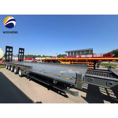 80 100 120 Tonnen Lowboy Low Loader Lowbed Semi-Trailer mit anpassbarer Höhe