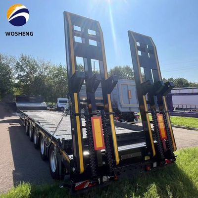 80 100 120 Tonnen Lowboy Low Loader Lowbed Semi-Trailer mit anpassbarer Höhe