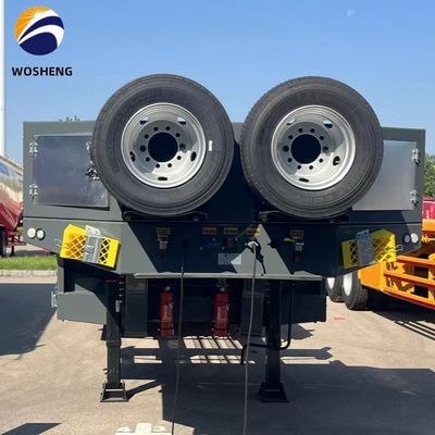 80 100 120 Tonnen Lowboy Low Loader Lowbed Semi-Trailer mit anpassbarer Höhe