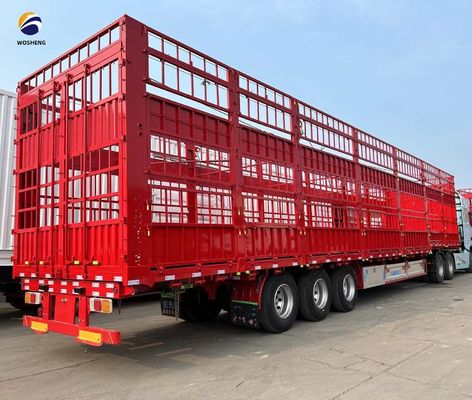 Hauptstrahl Q345B/T700 Hochzaun Semi-Anhänger für den Transport von Rindern