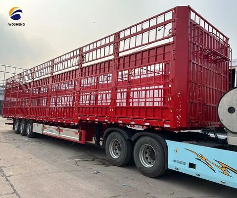 Hauptstrahl Q345B/T700 Hochzaun Semi-Anhänger für den Transport von Rindern