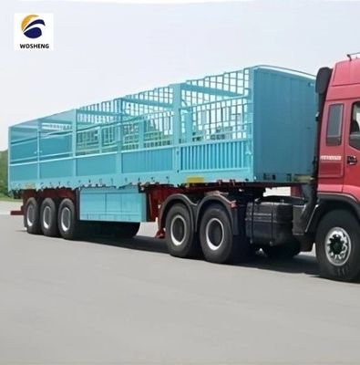 3 Achsen Zaun Halbanhänger zum Transport von Gemüse und Vieh 12400x2500x3650mm