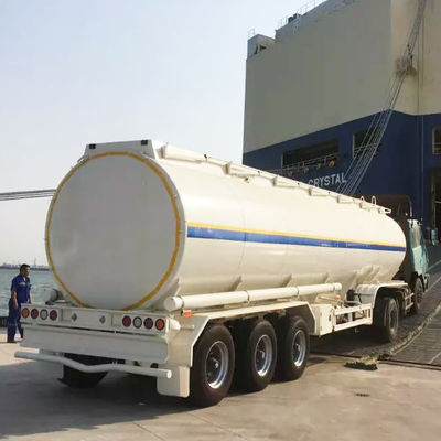 3 Achsen Aluminiumlegierung Zement Pneumatischer Tank Halbanhänger Treibstoffbehälter Lkw Anhänger