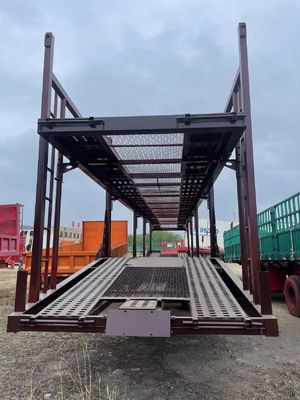 Hot Item 2 Achsen 3 Achsen Doppeldeck-Fahrzeug-Transport-Semi-Anhänger 16690 x 2700 x 3000mm
