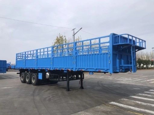 Best 40-80 Tonnen Stahlmaterialien Zaun Truck Anhänger für den Transport von Tieren und Fracht
