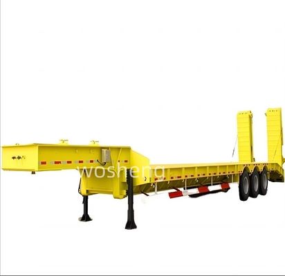 Ausgefertigter 3/4-Achsen-Low-Bed-Semi-Trailer für den Containertransport