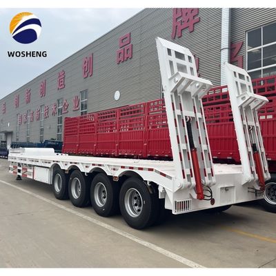 60 Tonnen 2&quot;/3.5&quot; JOST King Pin 3 Achse Lowboy-Lader Lowbed Semi-Trailer für Schwerlast