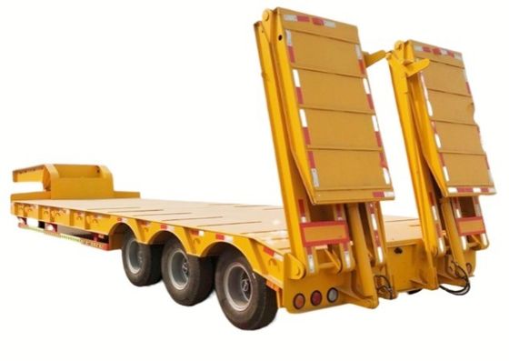 60 Tonnen 2&quot;/3.5&quot; JOST King Pin 3 Achse Lowboy-Lader Lowbed Semi-Trailer für Schwerlast