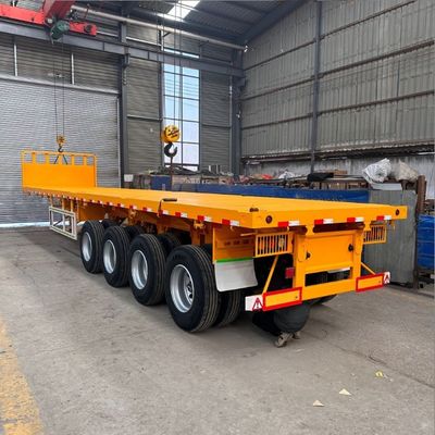 50ft 53ft Flachbett Semi-Anhänger 3 Achsen Stahl Flachbett Anhänger für auf LKW Anhänger