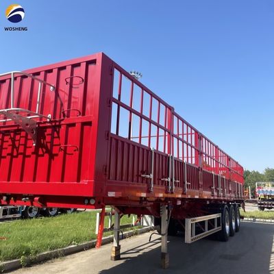 Anhänger für den Transport von Viehbestand 40FT 3 Achsen Lagerhauszaun Semi-Anhänger für den afrikanischen Markt