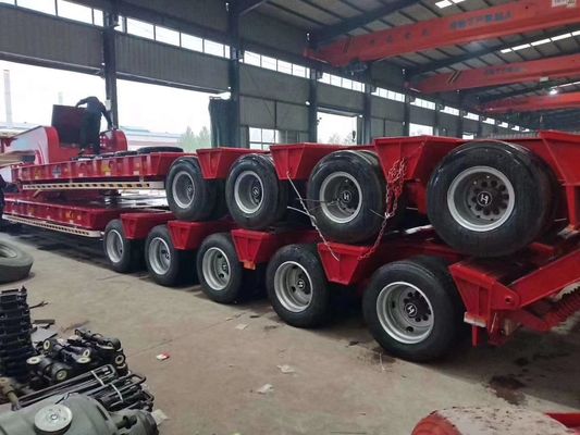Doppelleitungsbremssystem 40T-100T Stahlcontaineranhänger für Schwerlasttransport