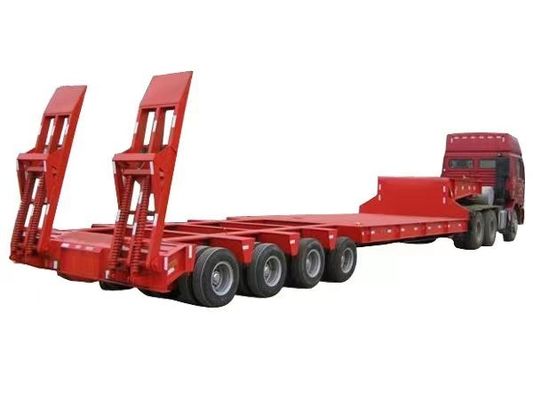 Hauptstrahl Q345B / T700 Stahl 40 Tonnen Tiefbettanhänger für schwere Güter
