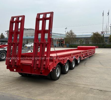 Hauptstrahl Q345B / T700 Stahl 40 Tonnen Tiefbettanhänger für schwere Güter