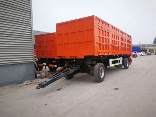 Stahl 2/3 Achsen 10-30 Tonnen Flachbettanhänger mit Zaunpfahl und Bremssystem T30/30