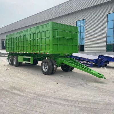 Stahl 2/3 Achsen 10-30 Tonnen Flachbettanhänger mit Zaunpfahl und Bremssystem T30/30