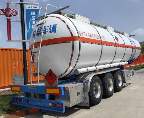 Tankanhänger aus Edelstahl und Aluminiumlegierung Maximallast 30000 kg für den Flüssigkeitstransport