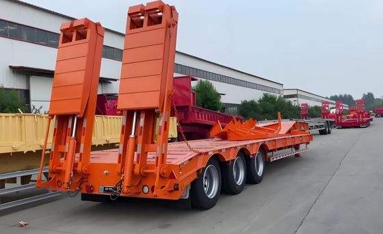 Nachleger für Container mit niedrigem Boden für Last von 40T-100T 13/16/20 Tonnen Achse Q345B / T700 Stahlbalken
