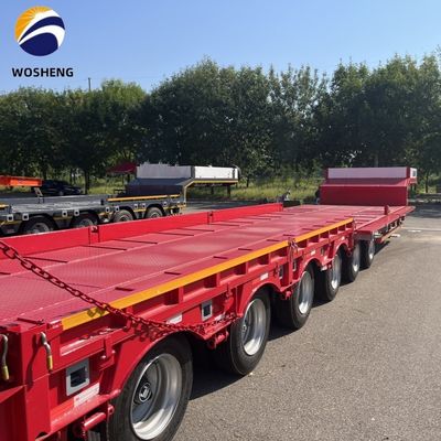 FUWA/JOST/WOSHENG Landegerät 50 Tonnen 60 Tonnen Hydraulischer Gänsenhals-Lowboy-Halbanhänger