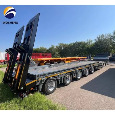 FUWA/JOST/WOSHENG Landegerät 50 Tonnen 60 Tonnen Hydraulischer Gänsenhals-Lowboy-Halbanhänger