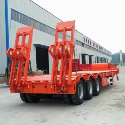 FUWA/JOST/WOSHENG Landegerät 50 Tonnen 60 Tonnen Hydraulischer Gänsenhals-Lowboy-Halbanhänger