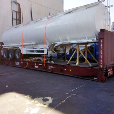 45CBM Kohlenstoffstahl Edelstahl Aluminium Tanker Halbanhänger Kraftstofföl Tank Anhänger Flüssigkeitsbehälter Halbanhänger