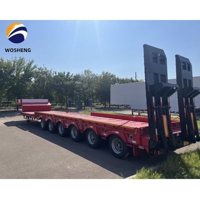 30-120 Tonnen Lastwagen-Halbanhänger für Schwerlastgeräte 13-18m x 2,5-3m x 3,3m