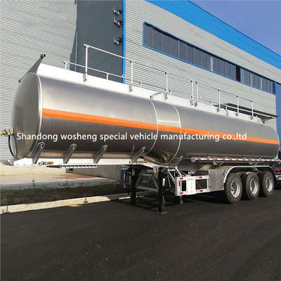 45CBM Kohlenstoffstahl Edelstahl Aluminium Tanker Halbanhänger Kraftstofföl Tank Anhänger Flüssigkeitsbehälter Halbanhänger