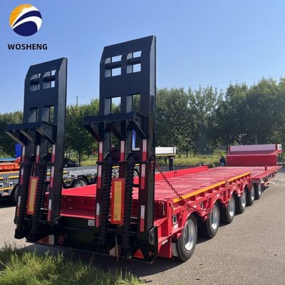 30-120 Tonnen Lastwagen-Halbanhänger für Schwerlastgeräte 13-18m x 2,5-3m x 3,3m