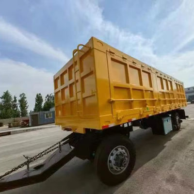 500 mm Höhe Q345 Kohlenstoffstahl Zugstange Dolly Vollanhänger für 40-100 Tonnen Ladung