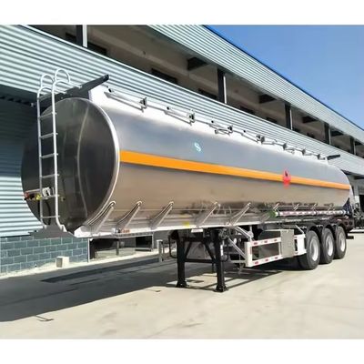 Standard-Achs-Tri-Achs-Edelstahl-Tanker-Anhänger für den Transport von Brennstoff-Diesel-Rohöl