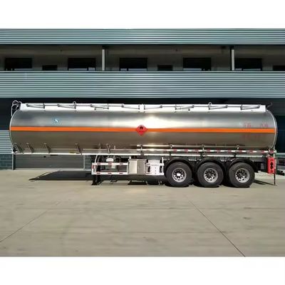 Standard-Achs-Tri-Achs-Edelstahl-Tanker-Anhänger für den Transport von Brennstoff-Diesel-Rohöl