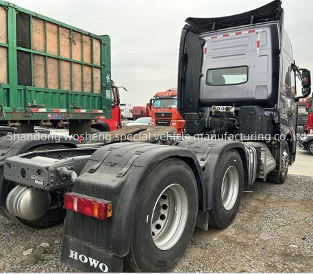 Stahl Sinotruk Gebraucht 6x4 Linkslenker Howo 371 375 Traktor Lkw Diesel manueller Kraftstoff Weichai Motor