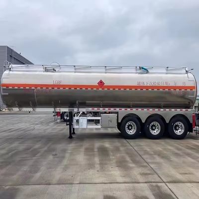 45000 Liter Aluminiumlegierung Edelstahl Brennstoffbehälter Halbanhänger mit 2/3 Achsen