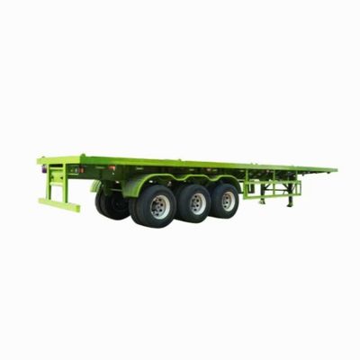 Halbanhänger-Flachbett-Container-Lkw mit verstellbarem Drehverschluss 12500x2500x1600-3100mm