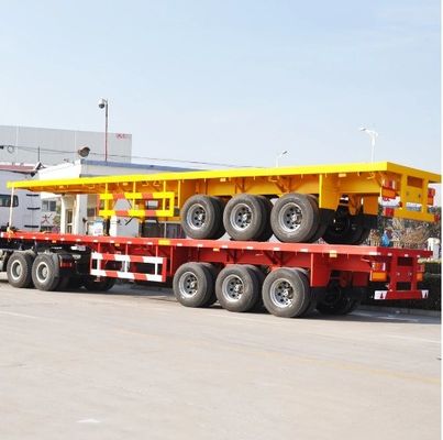 4 Achsen 40 Fuß schwerer Transportanhänger mit einer Dicke von 90 mm*13 mm*10 Schicht