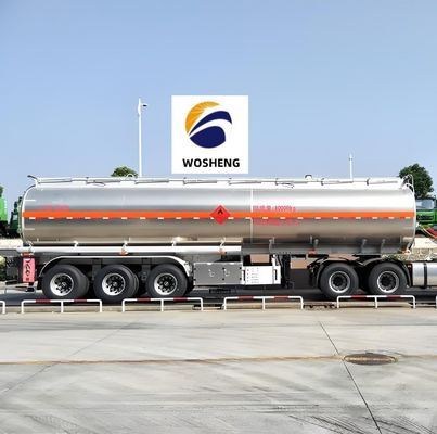 4200L Kraftstoffbehälter Halbanhänger aus Kohlenstoffstahl, Edelstahl oder Aluminiumlegierung