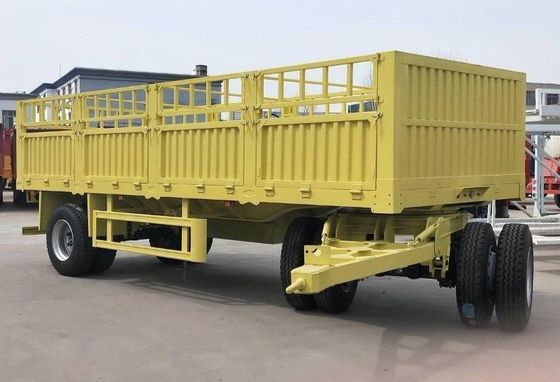 500mm Q345 Kohlenstoffstahl Zugstange Zaun Vollanhänger mit 3 Achsen 40-100 Tonnen Kapazität