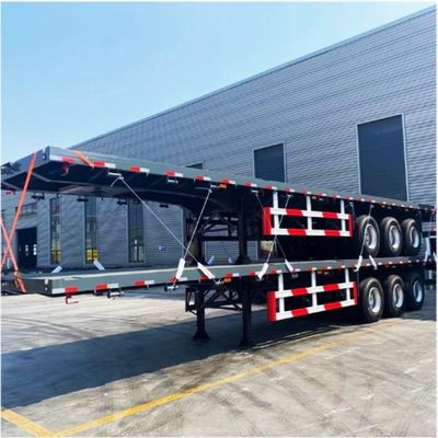 12 Satz Twist Lock Flatbed Semi-Trailer für 30 bis 100 Tonnen Kapazität und Lkw-Anhänger