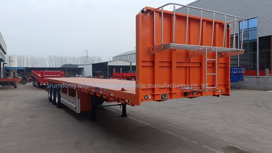 12 Satz Twist Lock Flatbed Semi-Trailer für 30 bis 100 Tonnen Kapazität und Lkw-Anhänger