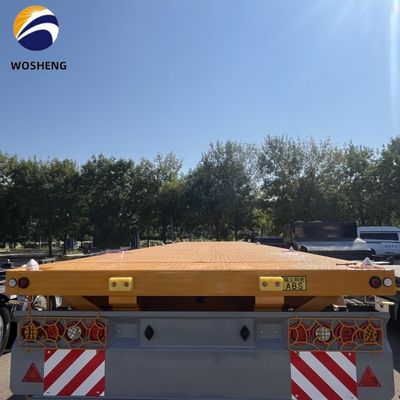 2.00&quot; King Pin 3mm Anti-Rutsch-Bodenplatte Flatbed Semi-Trailer mit 12R22.5 Reifen Specs