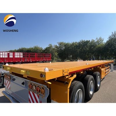 2.00&quot; King Pin 3mm Anti-Rutsch-Bodenplatte Flatbed Semi-Trailer mit 12R22.5 Reifen Specs