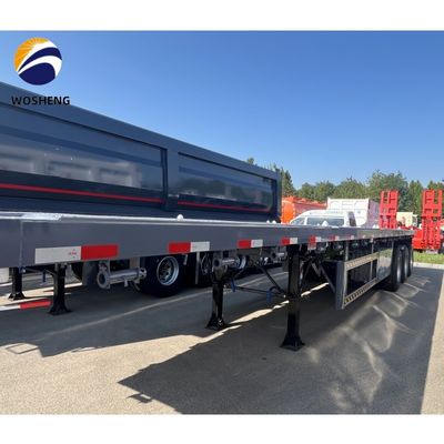 2.00&quot; King Pin 3mm Anti-Rutsch-Bodenplatte Flatbed Semi-Trailer mit 12R22.5 Reifen Specs