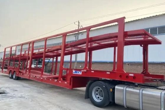 2 Achsen mechanische Aufhängung Kraftfahrzeugträger Halbanhänger für den Fahrzeugtransport